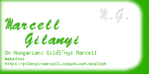 marcell gilanyi business card